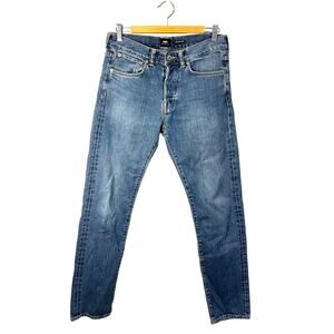 EDWIN ED-80 Made in Japan Slim Tapered Jeans SZ 31x32 Medium Blue Faded
